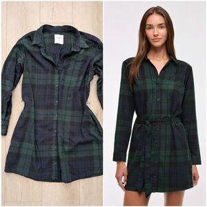 Abercrombie & Fitch Flannel Shirt Dress